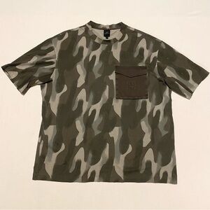 Armani Exchange AX Men's Bold Camo Print Pocket T-Shirt Size XL